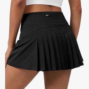 CRZ Yoga Black Pleated Skort